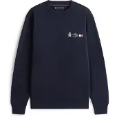 Tommy Hilfiger Small Crest Outline Crew Neck - Navy - M