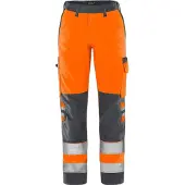 Fristads Vihreä Housut Huomio Naisten Luokka 2 2642 GPLU Huomio-oranssi 38