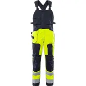 Fristads Palosuojattu Flamestat high vis avosuoja lk 2 1075 ATHS Huomiokeltainen/Laivastonsininen C46