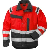 Fristads High vis takki lk 3 4026 PLU, huomiopunainen/musta, 3XL