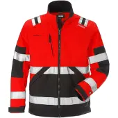 Fristads High vis softshell takki lk 2 4083 WYH Huomiopunainen/Musta XS