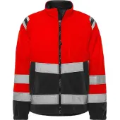 Fristads High vis tuulenpitävä fleecetakki lk 3 4041 FE Huomiopunainen/Musta M
