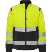 Fristads High vis tuulenpitävä fleecetakki lk 3 4041 FE Huomiokeltainen/Musta 3XL
