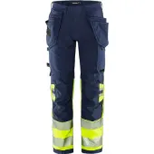 Fristads Työkaluhousut Luokka 1 2643 GSTP Huomiokeltainen/Laivastonsininen C152