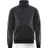 Fristads Sweatshirtjacka 7052 SMP Harmaa/Musta 4XL