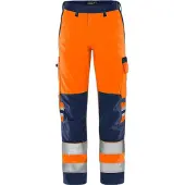 Fristads Vihreä Housut Huomio Luokka 2 2651 GPLU Huomio-oranssi/Laivastonsininen C52