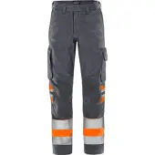 Fristads Vihreä Housut Huomio Luokka 1 2668 GPLU Varoitusoranssi/Harmaa C52