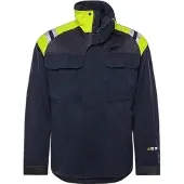 Fristads Palosuojattu Flamestat takki 4965 MFA Laivastonsininen/Huomiokeltainen 3XL