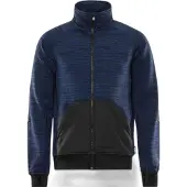 Fristads Sweatshirtjacka 7052 SMP Laivastonsininen/Musta 2XL