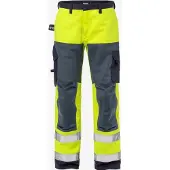 Fristads Palosuojatut high vis housut lk 2 2585 FLAM Huomiokeltainen/Laivastonsininen D88