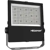 Megaman LED-kohdevalaisin ulos Hugo, 150 W, 4000 K, IP66 Hugo, Musta, Alumiini