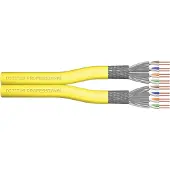 Digitus CAT 7A S-FTP INSTALLATION CABLE, 1500 MHZ DCA (EN 50575), AWG 22/1, 500 M DRUM, DX, YELLOW (DK-1743-A-VH-D-5)