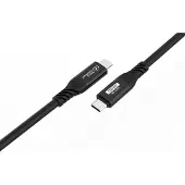 Microconnect USB4 Gen4 USB-C -kaapeli, 80Gbps, 240W, 0,5m, musta