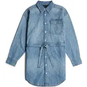 G-Star Belted Shirt Dress L\S Wmn - Blue - XXL