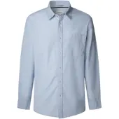 Pepe Jeans for man. PM3090838 Creed blue shirt (L), Casual, Cotton, Long sleeve