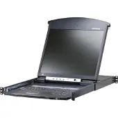 Aten – 16-Port Cat 5 Dual Rail 19" LCD KVM over IP Switch, US (KL1516AIN-AXA-AG)