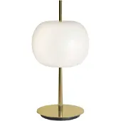 Kdln Design-pöytävalaisin KUSHI, himmennettävä, Messinki/kulta, Olohuone/ruokailutila, Lasi, Design