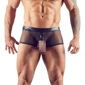 Svenjoyment Underwear Showmaster -housut penisrenkaalla - Musta - M