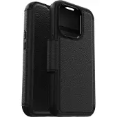Otterbox Strada MagSafe -lompakkokotelo, iPhone 15 Pro, musta