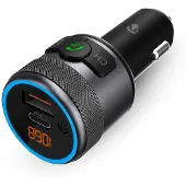 Nedis FM-lähetin autoon 12 V USB-A USB-C