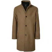 Selected Slmrainar Wool Blend Coat Noos - Brown - XL