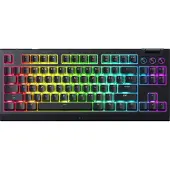 Razer BlackWidow V4 Tenkeyless HyperSpeed, langallinen ja langaton, USB + RF Wireless + Bluetooth, mekaaninen, QWERTY, RGB LED, musta