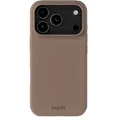 Holdit iPhone 17 Pro silikonisuojakuori, Mocha Brown