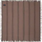 Lexington Home Striped Linen/Cotton Napkin With Fringes - Brown - 50X50
