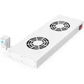 Digitus VENTILATION UNIT FOR 483 MM (19") INSTALLATION 2 FANS, THERMOSTAT, SWITCH, GREY (RAL 7035) (DN-19 FAN-2-HO)