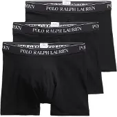 Ralph Lauren for man. 714835887002 Set of 3 black cotton boxer shorts (XXL), Homewear