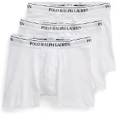 Ralph Lauren for man. 714835887003 Set of three white boxers (S), Homewear, Cotton
