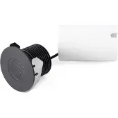 Faro Upotettava LED-kohdevalaisin, musta, Ø 8 cm, alumiini/ruostumaton teräs Grund, Musta, Alumiini,