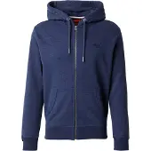 Superdry for man. M2014128A Essential Zip Sweatshirt navy (S), Casual, Cotton