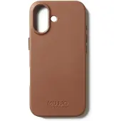 Mujjo Full Leather MagSafe, iPhone 17 -lompakkokotelo, Tan