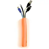 Multibrackets M Universal Cable Sock Self Wrapping 25 millimetriä 25 metriä - Kaapelijärjestelijä, oranssi