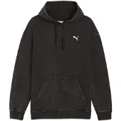 Puma Ess Elevated Relaxed Wash Hoodie Fl - Black - M