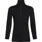 Icebreaker W 260 Tech LS Half Zip Black - XS