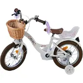 Volare Lasten polkupyörä Blossom 14", valkoinen