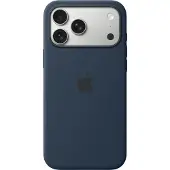 Apple iphone 17 pro max silicone case with magsafe - midnight