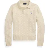 Ralph Lauren for woman. 211972132001 Beige wool and cashmere polo shirt (L), Casual