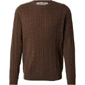 Only & Sons Onsloui Reg 12 Cabel Crew Knit Noos - Brown - L