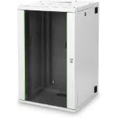 Digitus 20U WALL MOUNTING CABINET, UNIQUE, 998X600X600 MM DOUBLE SECTIONED, PIVOTABLE, GREY (RAL 7035) (DN-19 20-U-3)