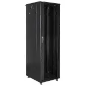 Lanberg FF01-6842-12B, Itseseisova teline, 42U, 800 kg, Näppäinlukko, Kotelon kiskot, Säädettävät jalat