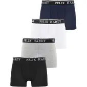 Felix Hardy Bokserishortsit sininen / harmaa / musta / valkoinen