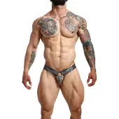 MaleBasics Dngeon Chain Jockstrap Ketjuilla - Grey - One size