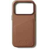 Mujjo Lompakkonahkakotelo MagSafella iPhone 17 Prolle, Tan