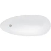Besco Kylpyamme Keya Glam Graphite, 165 x 70 cm, Klik-klak Chrome