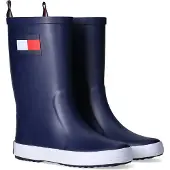 Tommy Hilfiger Kumisaappaat 'RUDY' sininen / kirsikanpunainen / valkoinen
