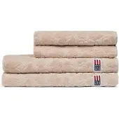 Lexington - Veluuri Jacquard Pyyhe 100x150 cm Vaalea Beige
