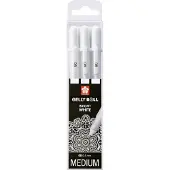 Sakura Gelly Roll Bright White 3-setti geelikynä